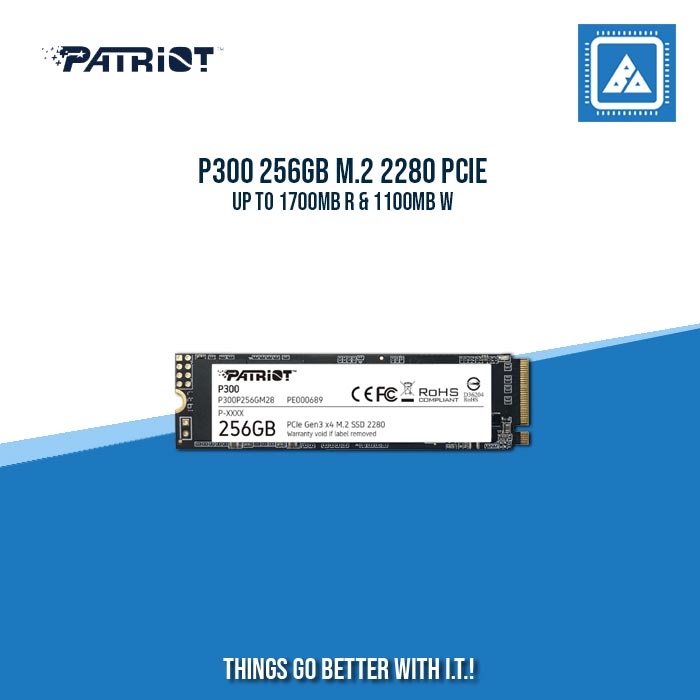 P300 256GB M.2 2280 PCIE UP TO 1700MB R & 1100MB W P300 256GB M.2 2280 PCIE UP TO 1700MB R & 1100MB W